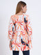 Trendy Rayon V-Neck Top – Multi-Colour Digital Print, 3/4 Sleeve