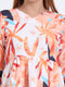 Trendy Rayon V-Neck Top – Multi-Colour Digital Print, 3/4 Sleeve