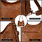 Set Of 3 Brown Light Weight Pu Leather Handbag Combo For Women