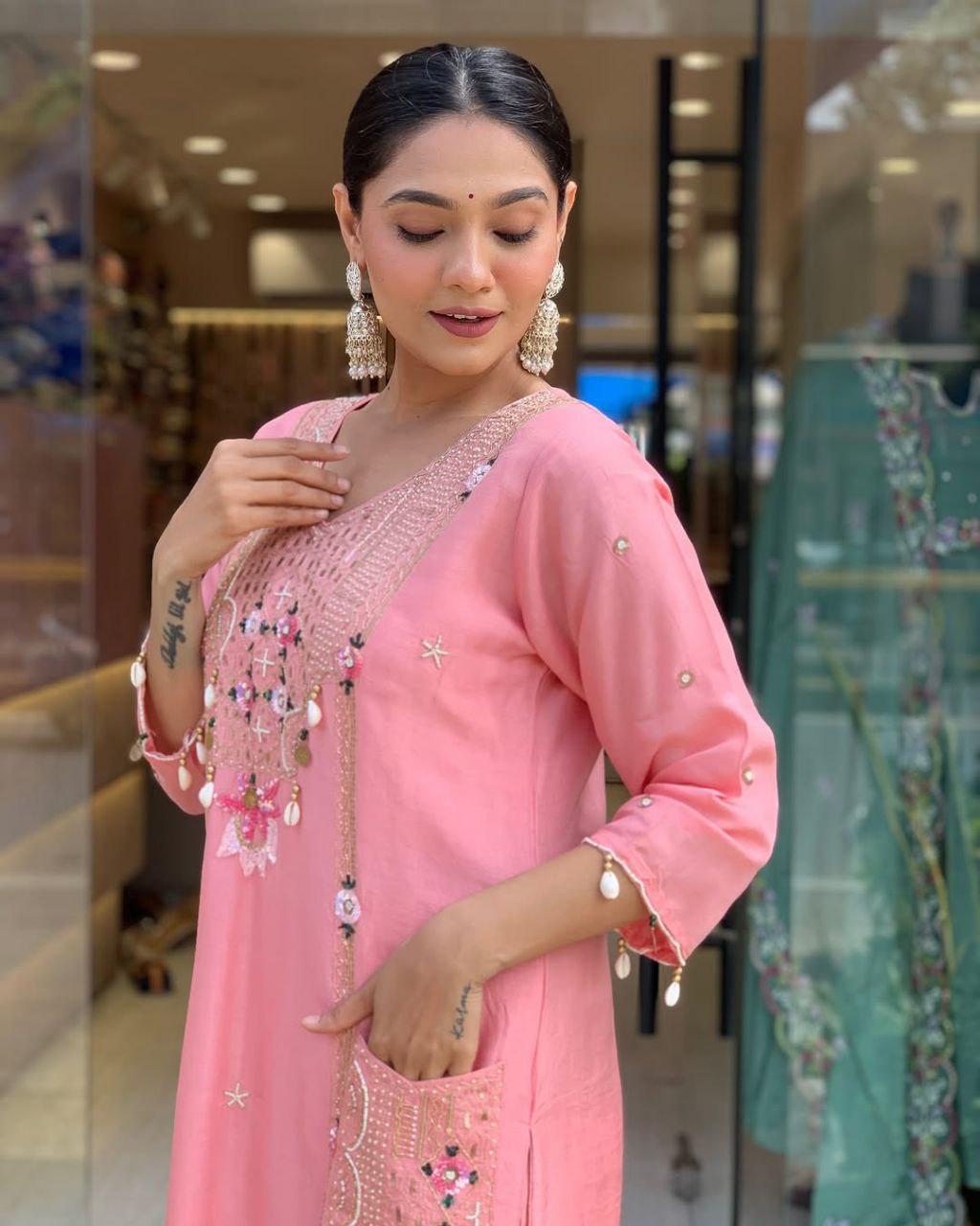 Premium Ethnic Kurta Set with Latkana Dupatta