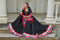 White Cotton Navratri Chaniya Choli with Mirror & Gota Patti Work