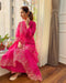 Pure Cotton Kurta-Pant Set with Embroidered Organza Dupatta