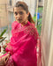 Pure Cotton Kurta-Pant Set with Embroidered Organza Dupatta
