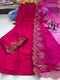 Pure Cotton Kurta-Pant Set with Embroidered Organza Dupatta