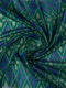 Festive Wear Blue & Green Ikat Printed Chanderi Saree for Weddings