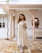 South Cotton Elegance: Top & Pant Suit Set with Attached Sleeves