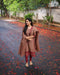 Heritage Elegance: Kanchi Cotton Suit Set with Handcrafted Zari & South Indian Prints