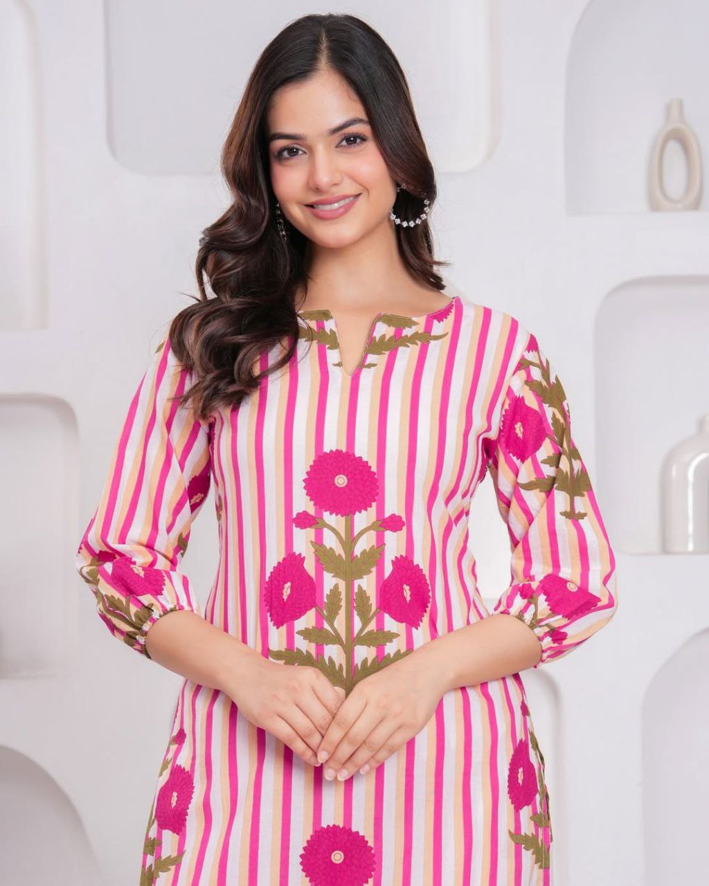 Summer Chic: Premium Pure Cotton 60x60 Co-Ord Kurta Pant Set