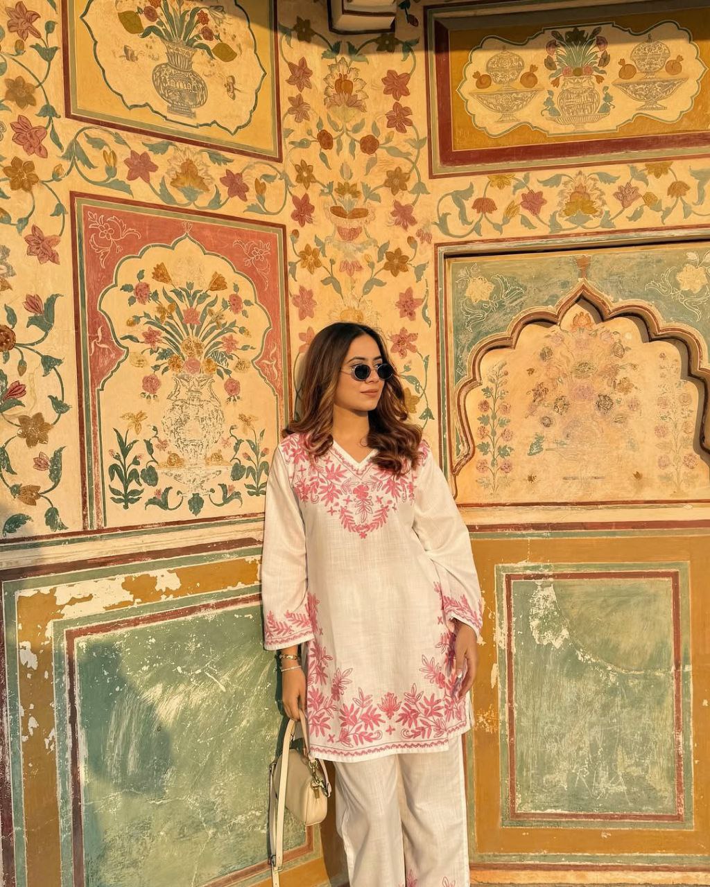 Elegant Threads: New Design Lilan Full Embroidery Straight Kurta Set