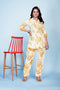 Cord set with sort Top and pant as well top have beautiful neck design