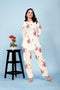 Heavy Poly Rayon Short Top & Pant Set with Designer Neck Detailing