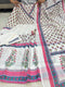 Elegant Pink: MAL Cotton Handwork Kurta Pant Dupatta Set