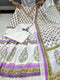 Elegant Pink: MAL Cotton Handwork Kurta Pant Dupatta Set