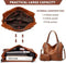 Tote Bag for Woman with Messenger Bag and Wallet in PU Leather with Strap